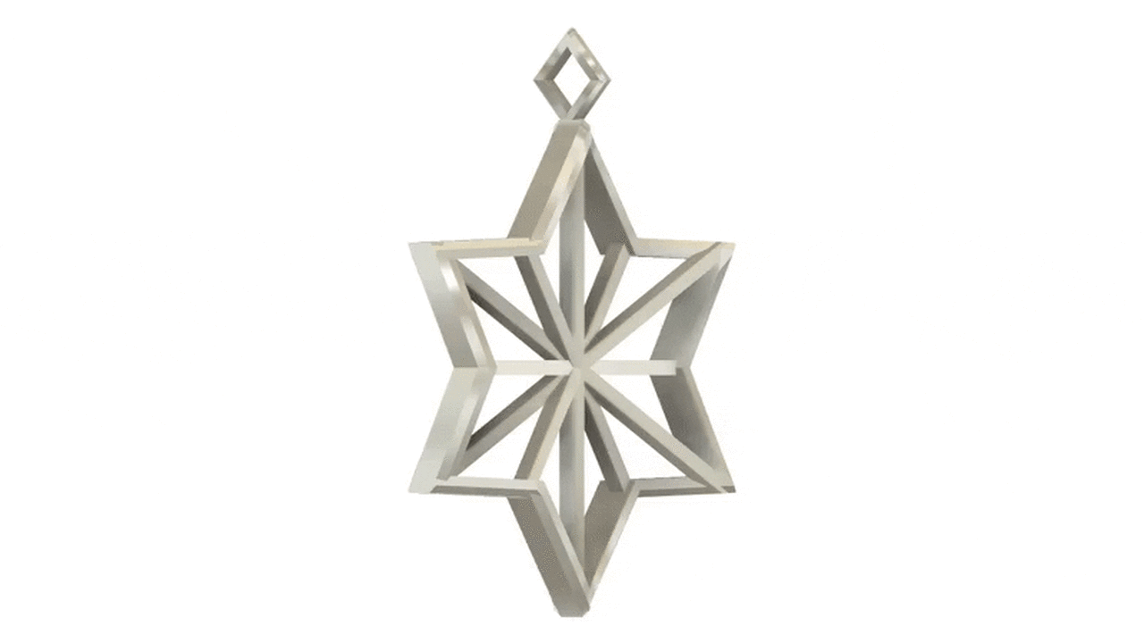 Japanese Motif Illusory Silver Necklace - TRANSMOTIF,, large image number 2