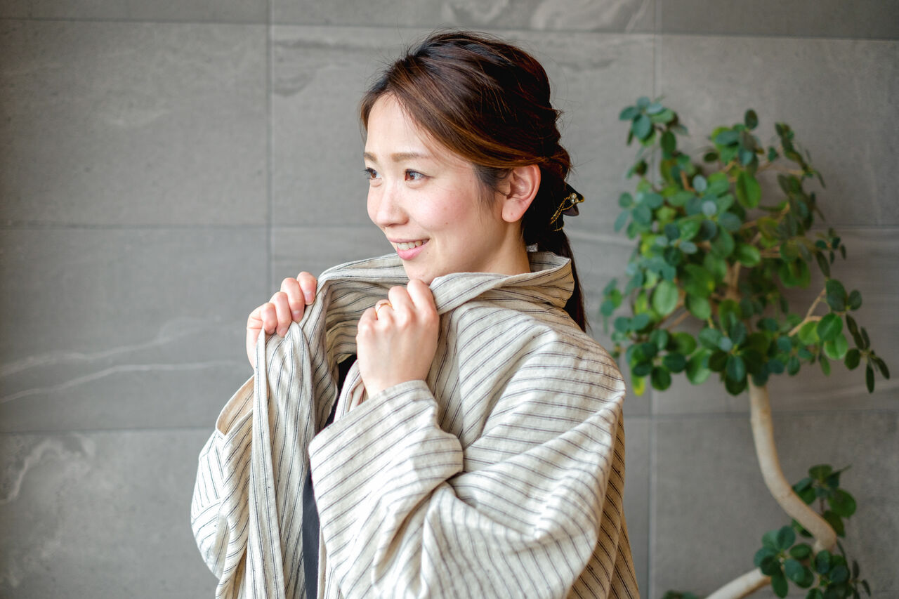 Mojirin - Japanese Cardigan with Mojiri Sleeves,, large image number 3