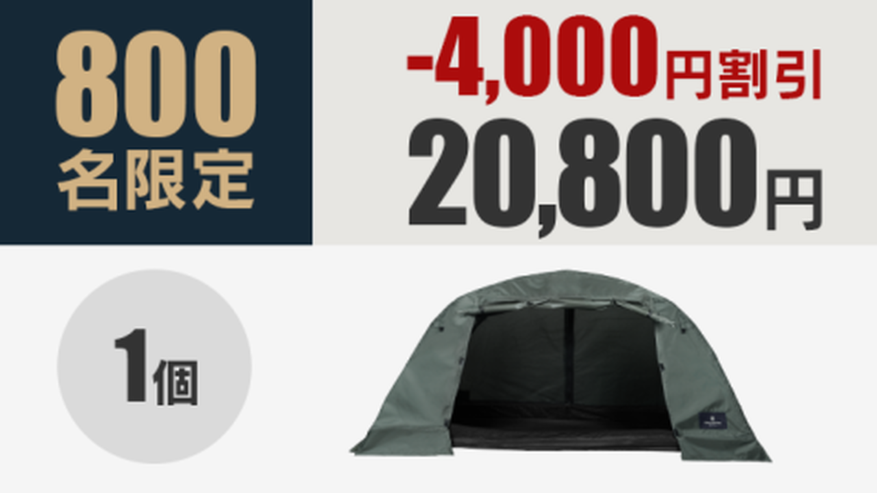 Option E) 1 Tent,, large image number 0