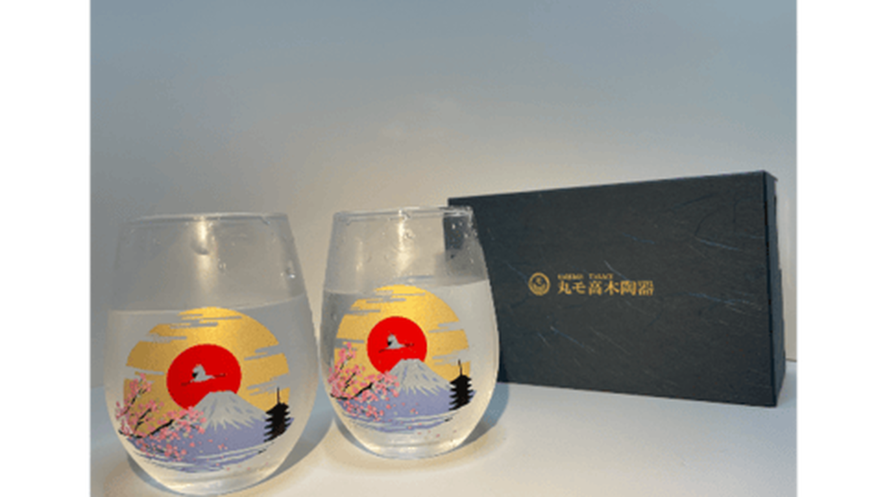 Option E) 2 Glasses (Sakura Fuji),, large image number 0