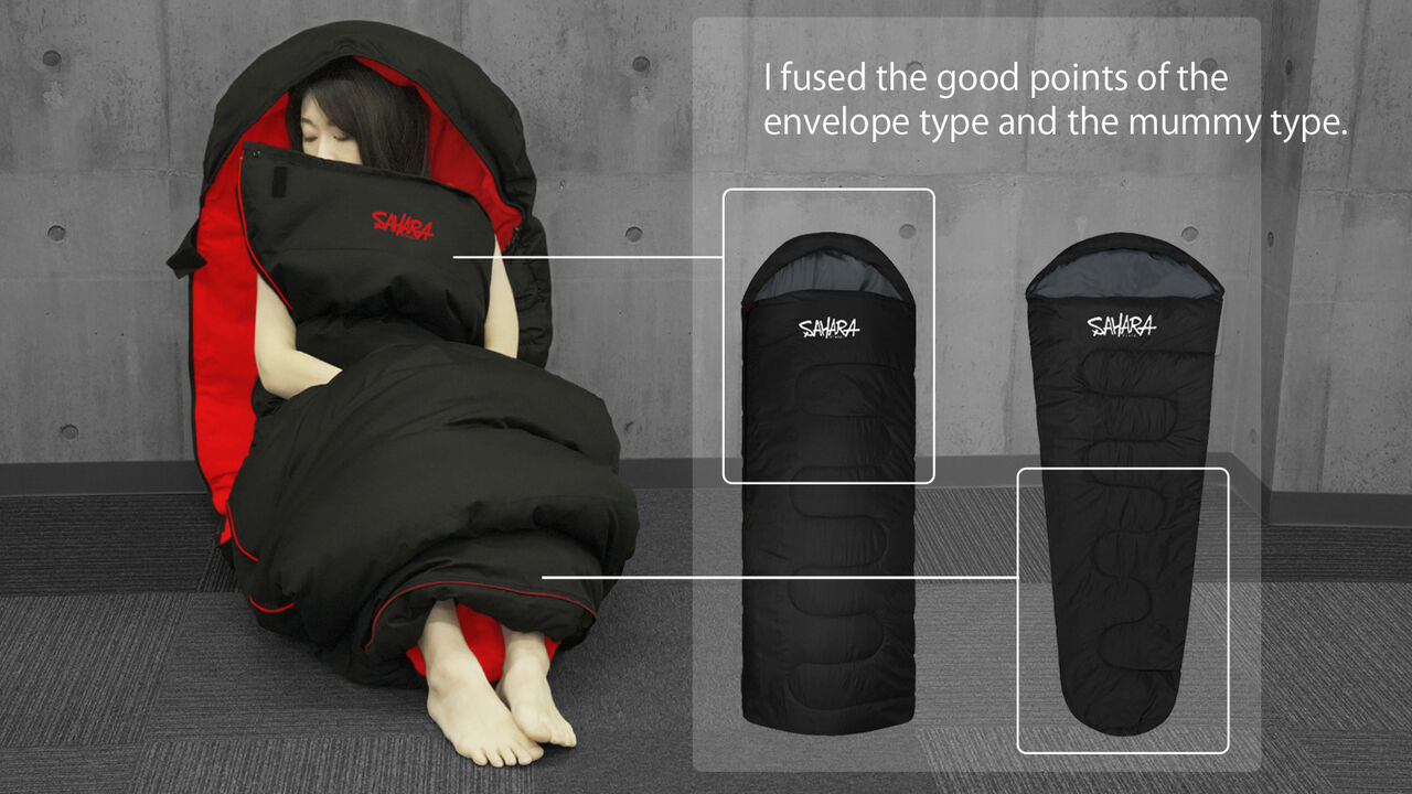 Rectangular/Mummy-type Hybrid Sleeping Bag That Withstands Extreme Cold,, large image number 3