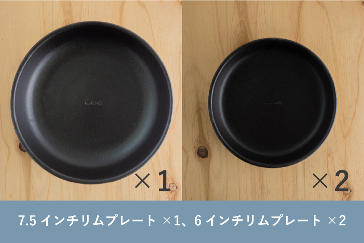 Option H) 1 Set of 3 Rim Plates (7.5" & 2 pcs of 6"),, large image number 0