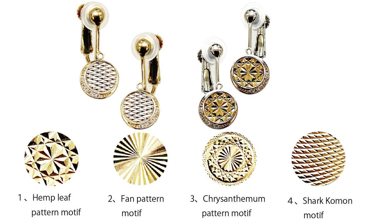K10 cut design diamond clip-on earrings,, large image number 0