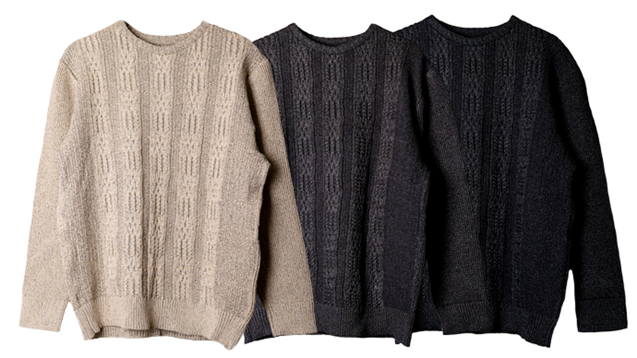 Option A) 1 Stretchable Fisherman's Sweater Made from Japanese Paper,, large image number 0