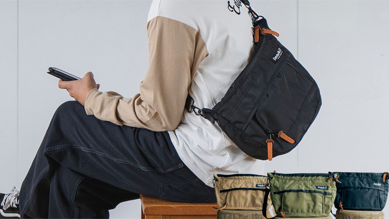 Shoulder Bag Equipped With A Wallet And 11 Pockets,, large image number 0