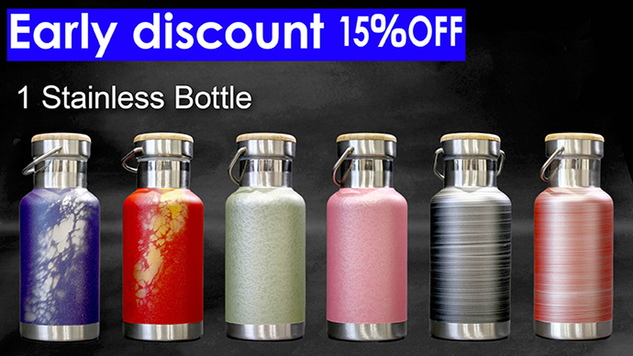 Option G) 1 Stainless Steel Bottle,, large image number 0