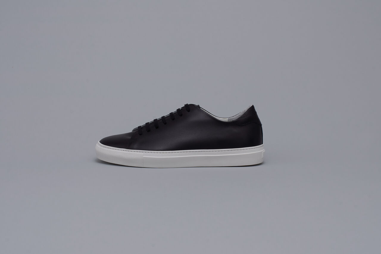 Leather Sneakers for Men: BR5001 (Black x White),, large image number 0
