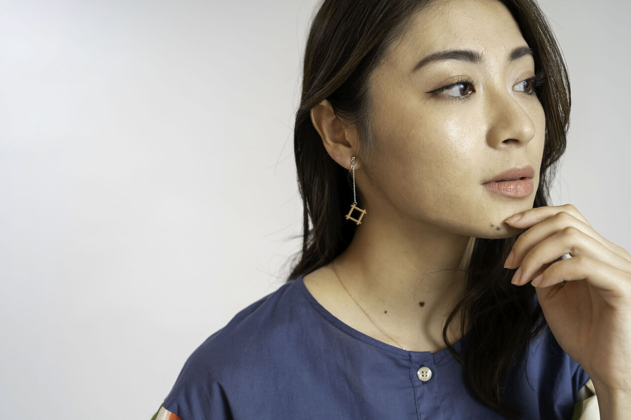 Kasuri Kumiko Earrings,, large image number 9
