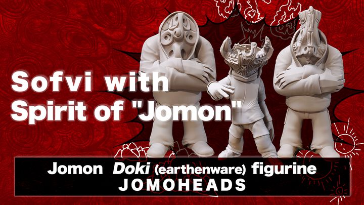 JOMOHEADS - Jomon Pottery Sofubi Reproduced with 3D Tech