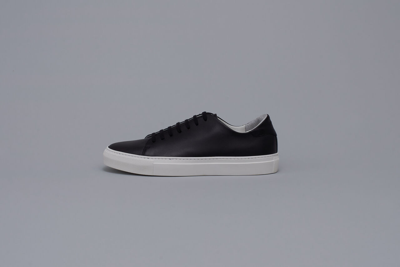 Leather Sneakers for Women: BR5002 (Black x White),, large image number 0